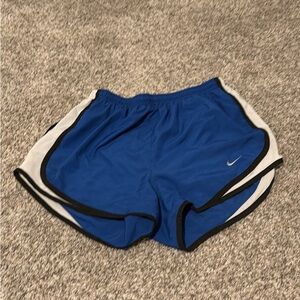 Nike Women's Athletic Shorts in Blue and White